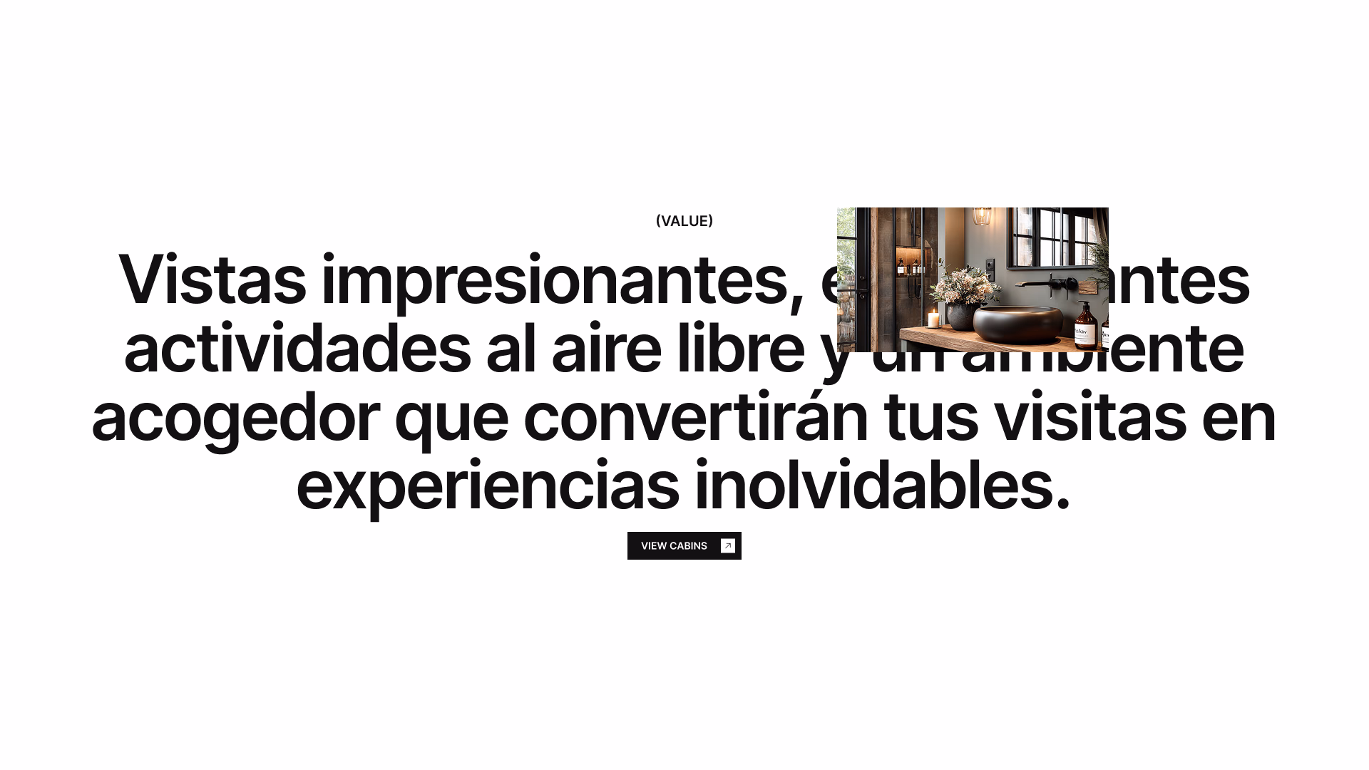 Llamado a la acción sobre vistas y actividades al aire libre