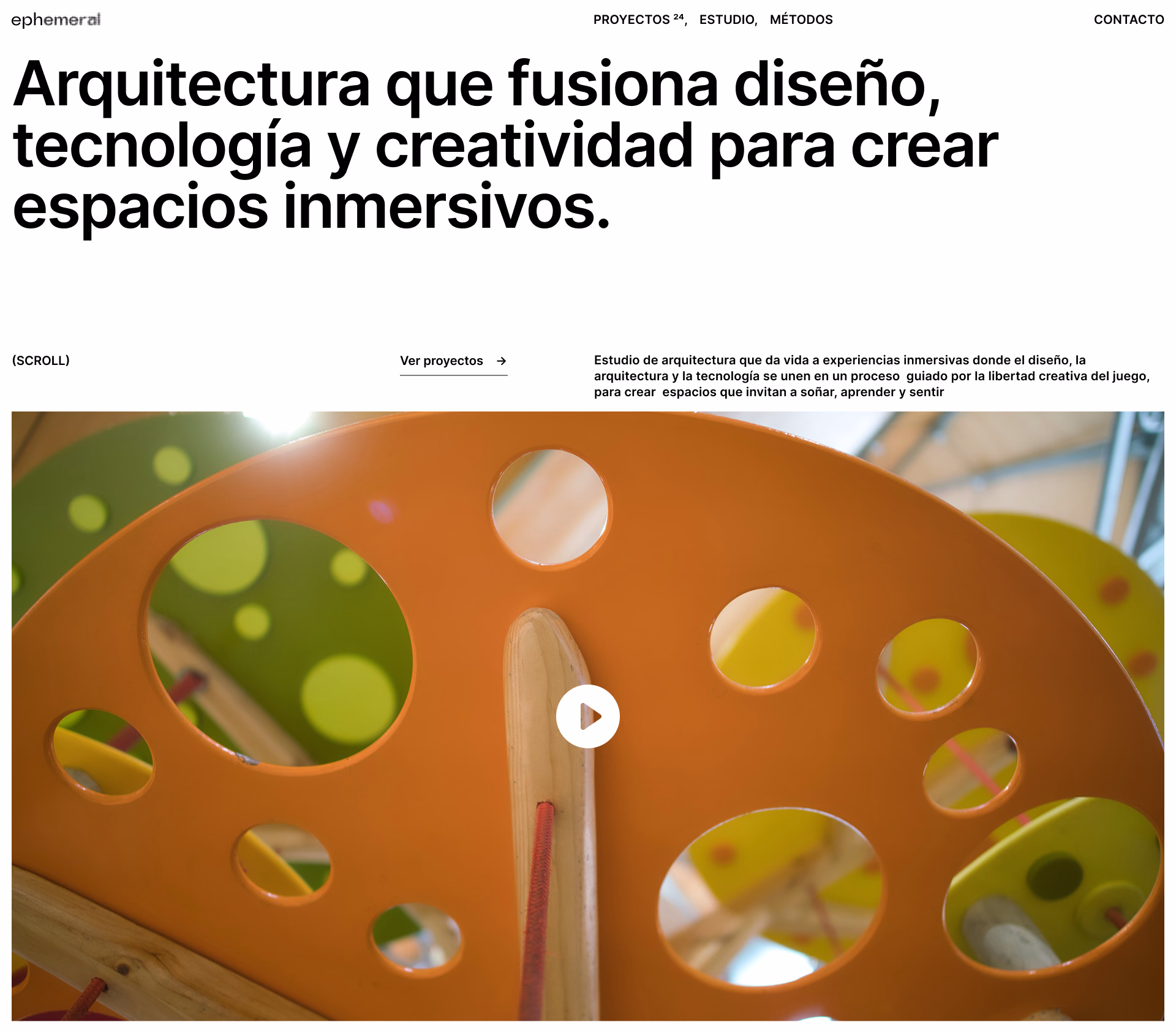 Portada de Ephemeral: «Arquitectura que fusiona diseño, tecnología y creatividad»