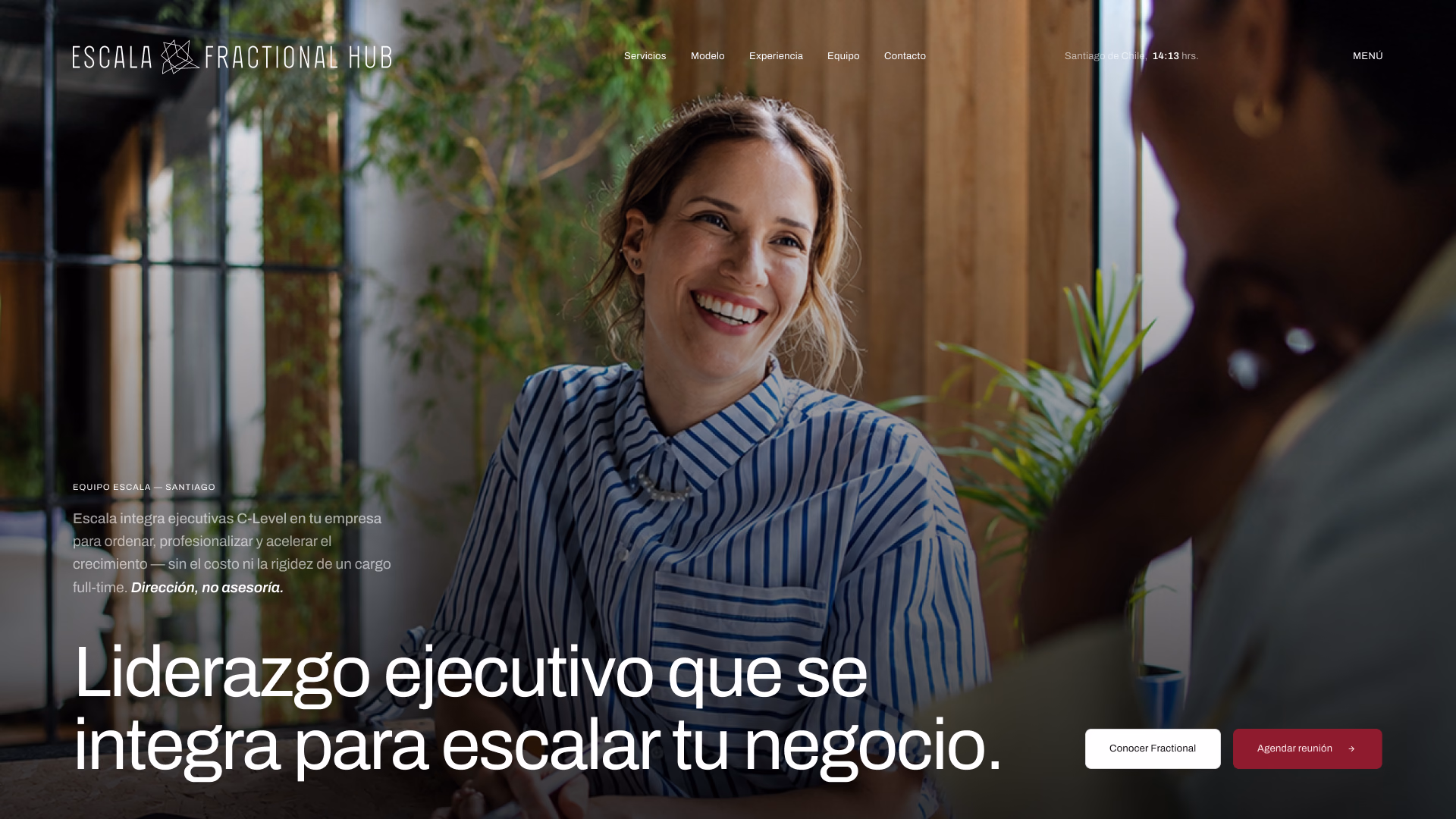 Portada de Escala Fractional: «Liderazgo ejecutivo que se integra para escalar tu negocio»